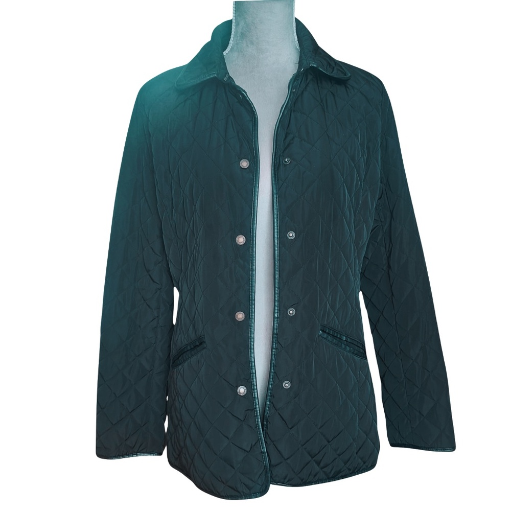 Lauren Ralph Lauren Black Quilted Jacket Women’s S Fall Winter Preppy Outerwear